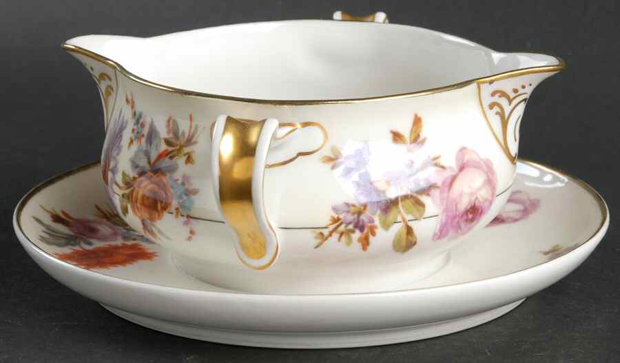La Salle Gravy Boat with Attached Underplate by Haviland-1