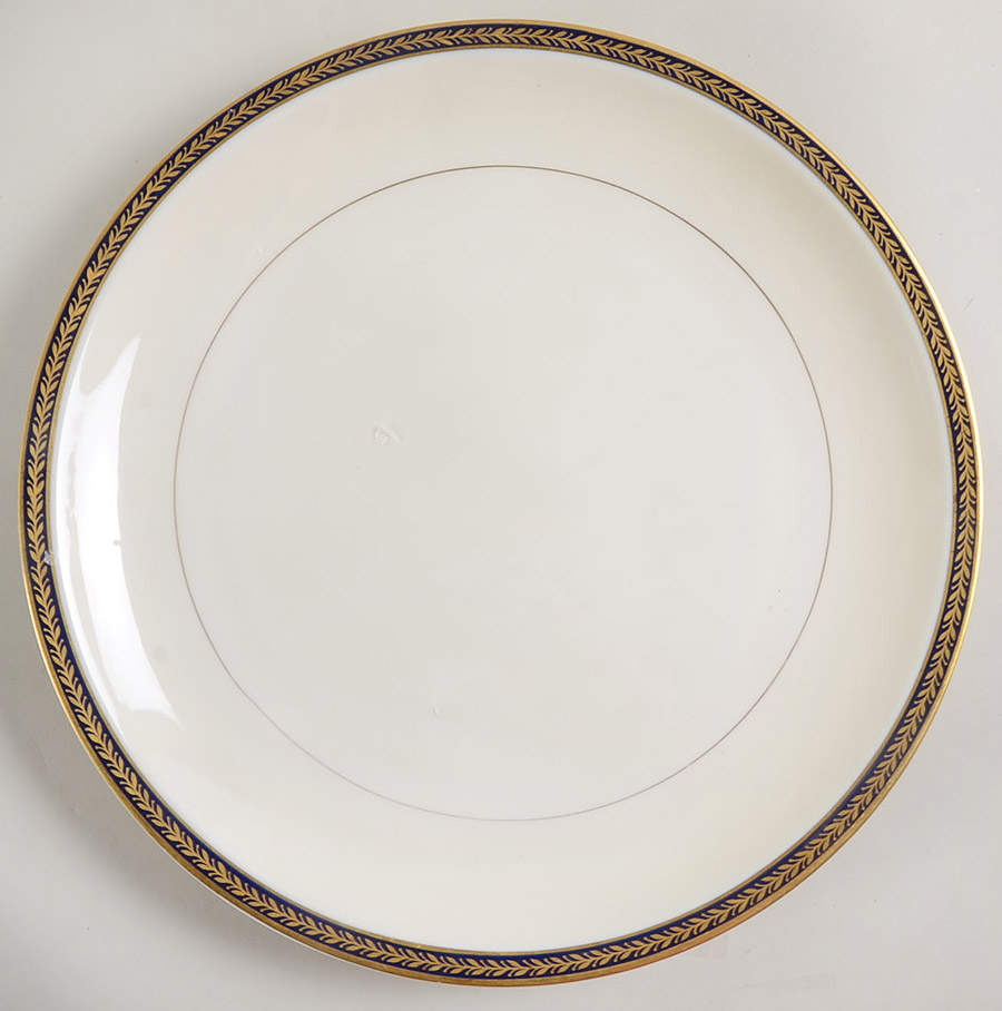Lauria Blue 12" Chop Plate (Round Platter) by Haviland-1
