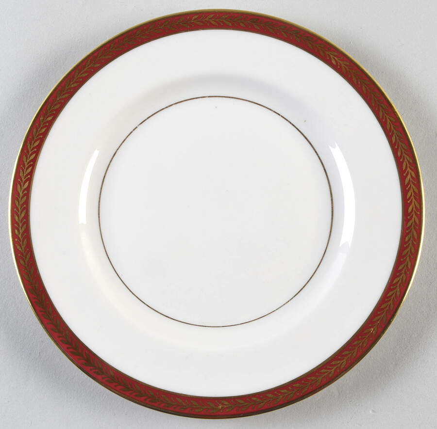Lauria Red Salad Plate by Haviland-1