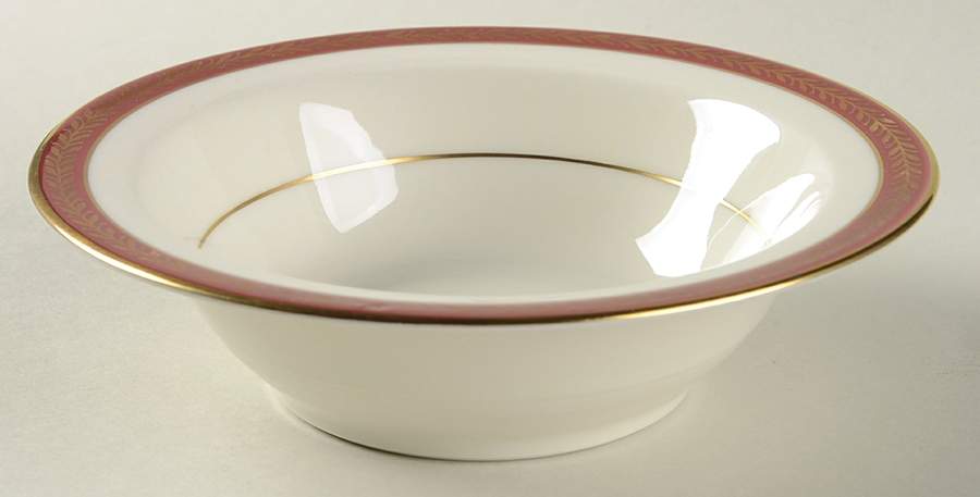 Lauria Red Rim Cereal Bowl by Haviland-1