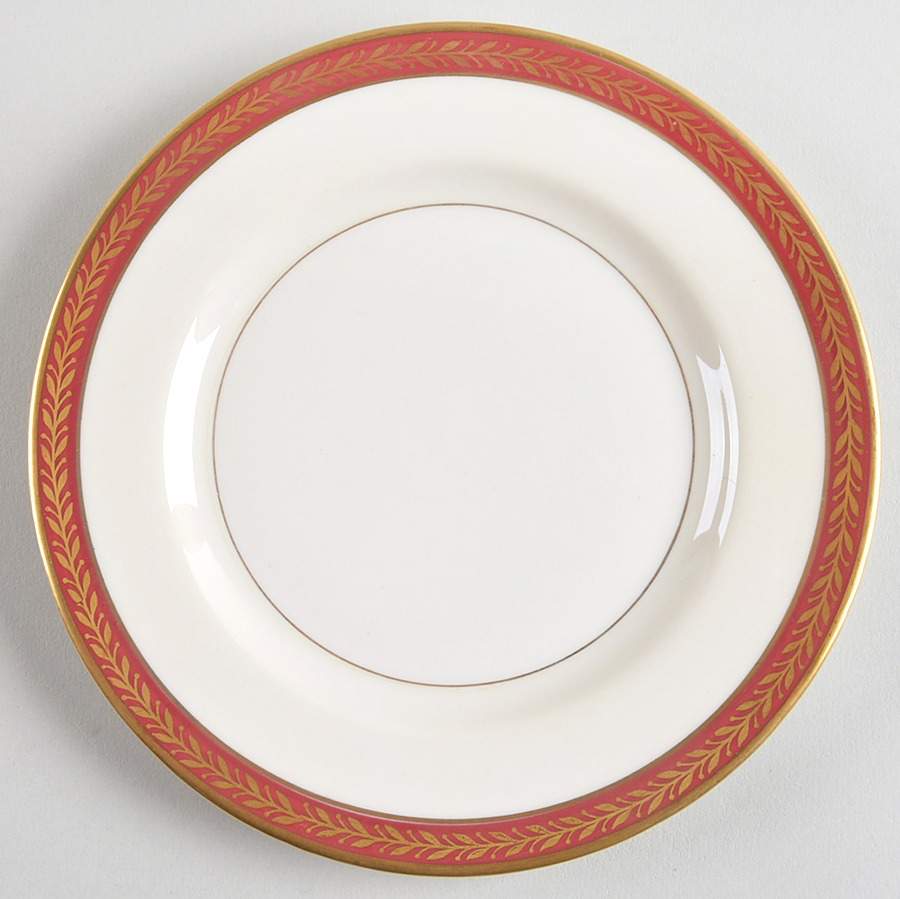 Lauria Red Bread & Butter Plate by Haviland-1