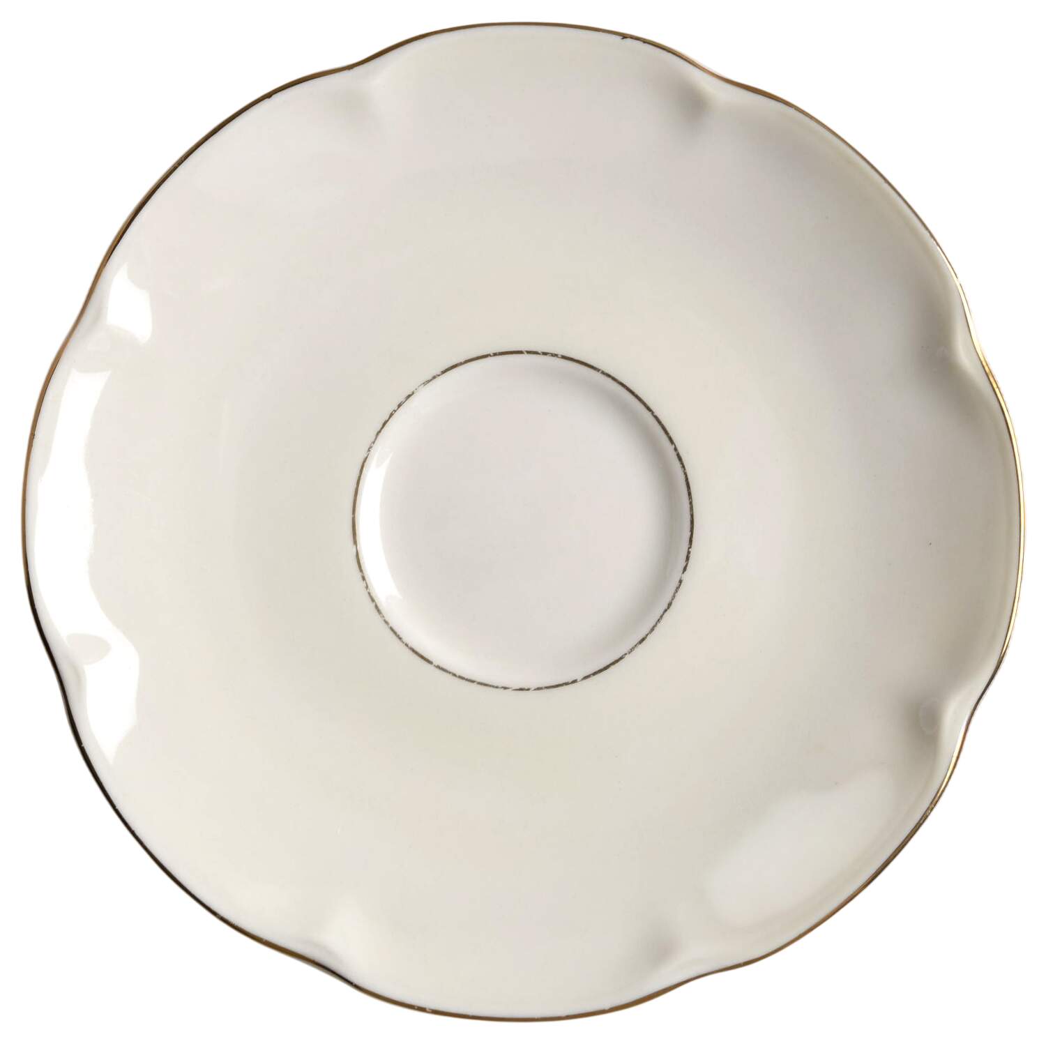 Leeds White Saucer by Haviland-1