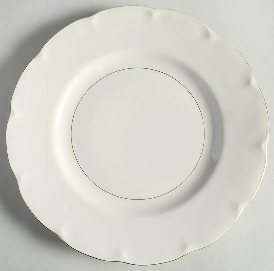 Leeds White Luncheon Plate by Haviland-1