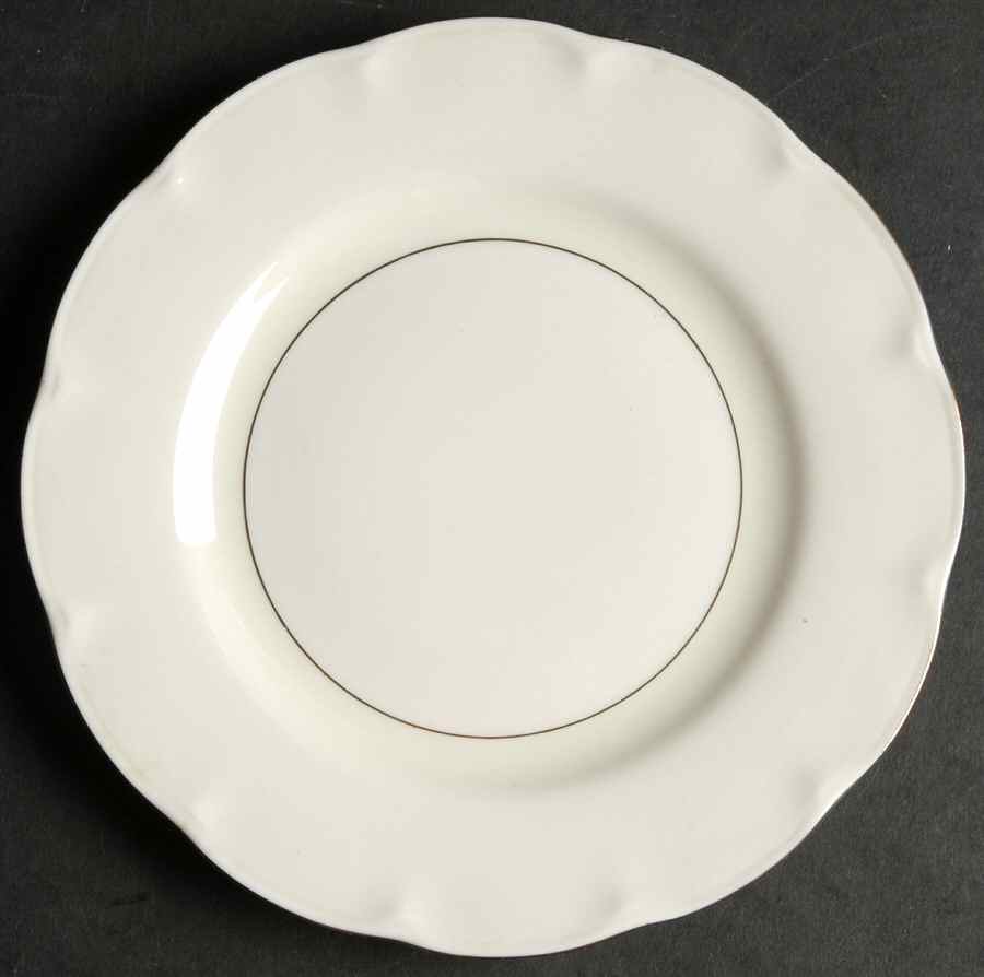 Leeds White Bread & Butter Plate by Haviland-1