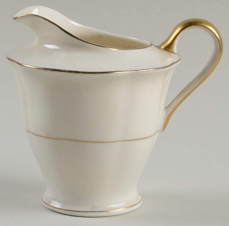 Leeds White Creamer by Haviland-1