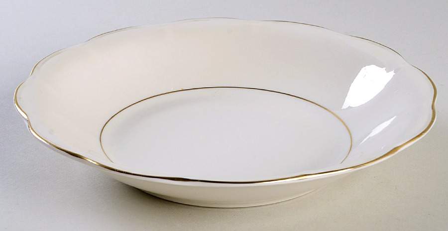 Leeds White Coupe Soup Bowl by Haviland-1