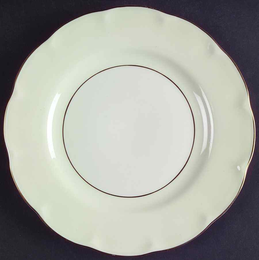 Leeds White and Cream Bread & Butter Plate by Haviland-1
