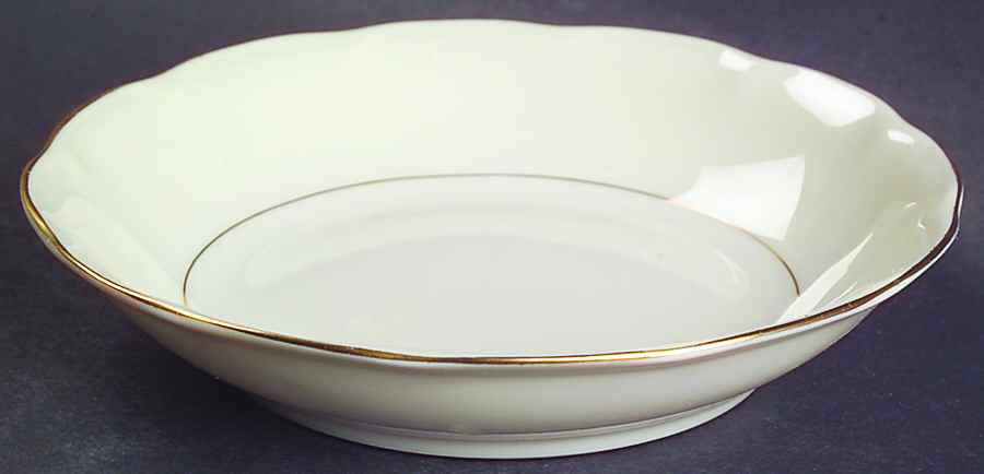 Leeds White and Cream Fruit/Dessert (Sauce) Bowl by Haviland-1