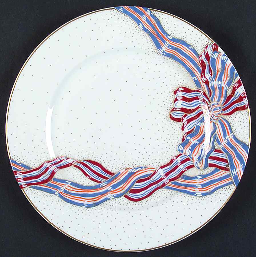Les Rubans Salad Plate by Haviland-1
