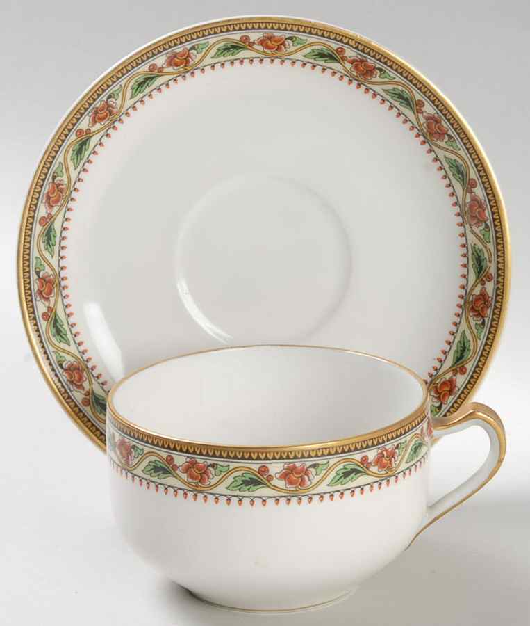 Lexington Flat Cup & Saucer Set by Haviland-1