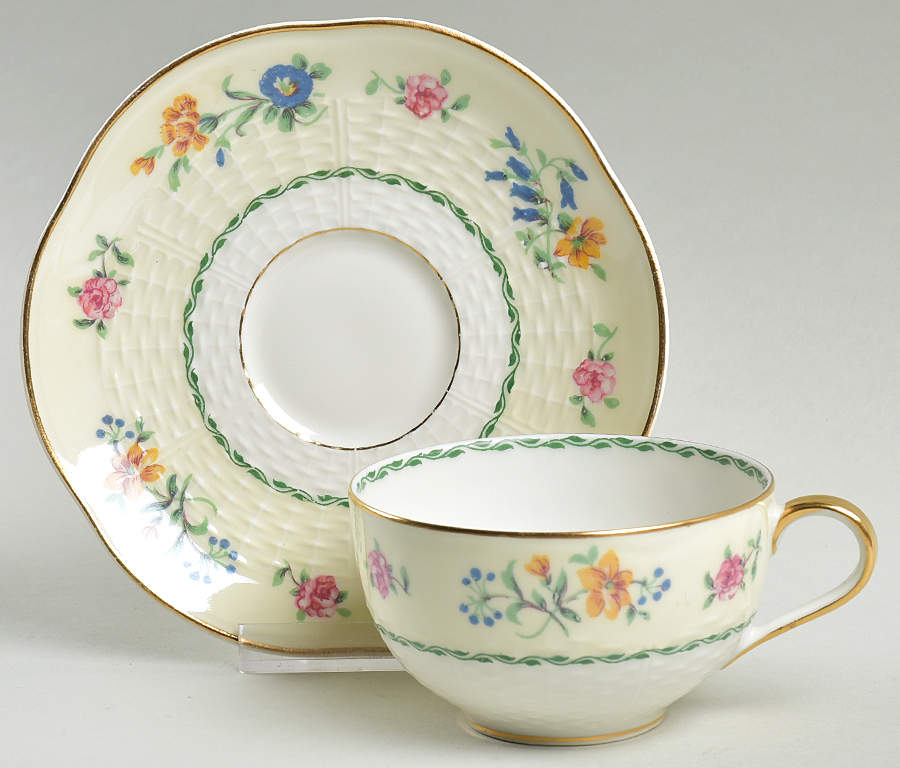 Liberty Flat Cup & Saucer Set by Haviland-1