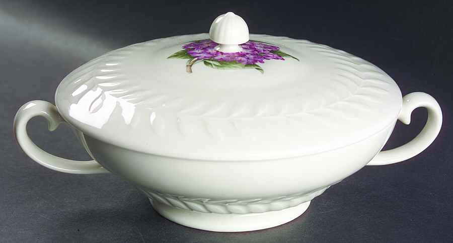 Lilac Round Covered Vegetable by Haviland-1