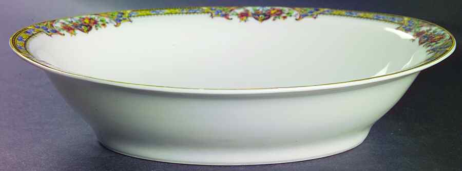 Linden 10" Oval Vegetable Bowl by Haviland-1