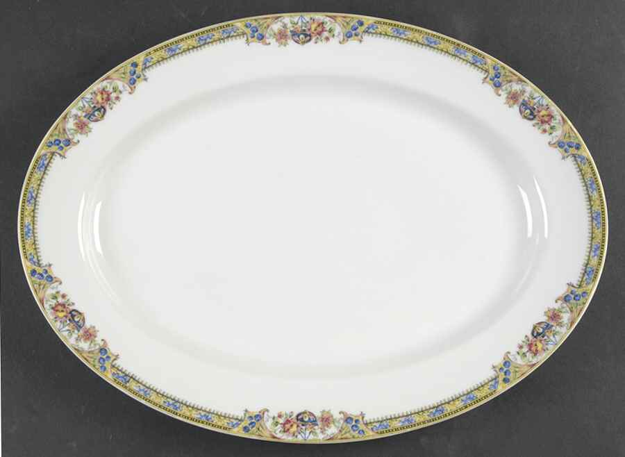 Linden 13" Oval Serving Platter by Haviland-1