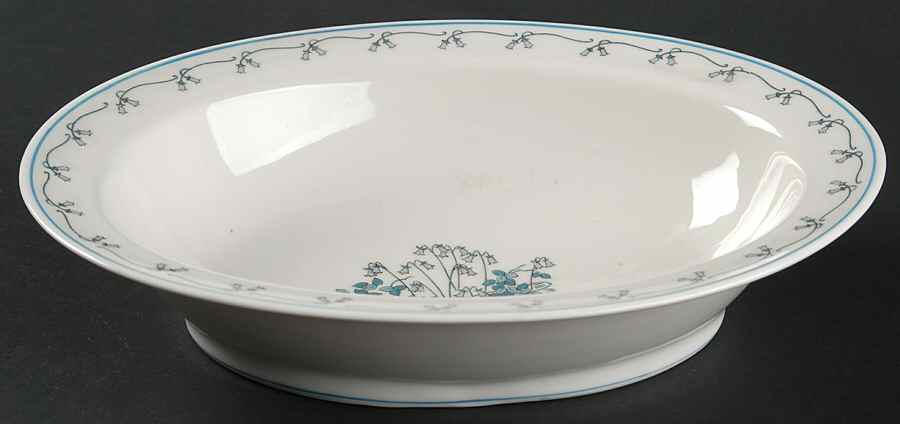 Linneae-Linnaea 9" Oval Vegetable Bowl by Haviland-1