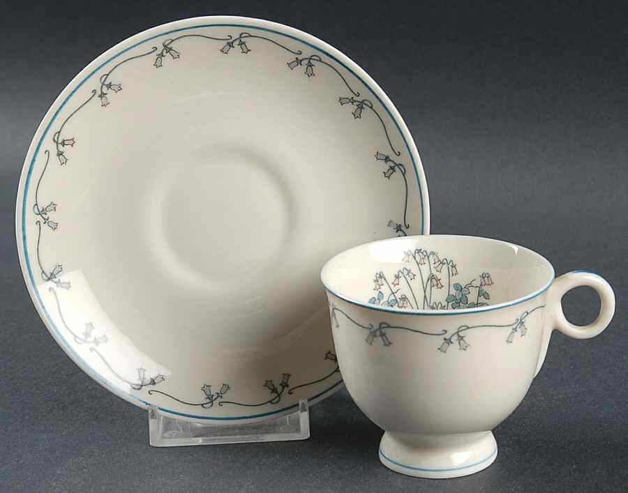 Linneae-Linnaea Footed Demitasse Cup & Saucer Set by Haviland-1