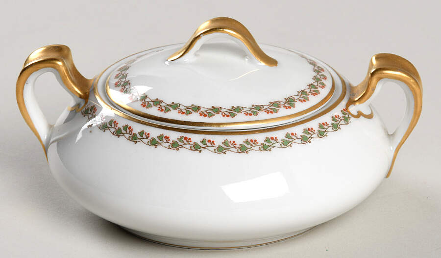 Lisbon Mini Sugar Bowl & Lid by Haviland-1