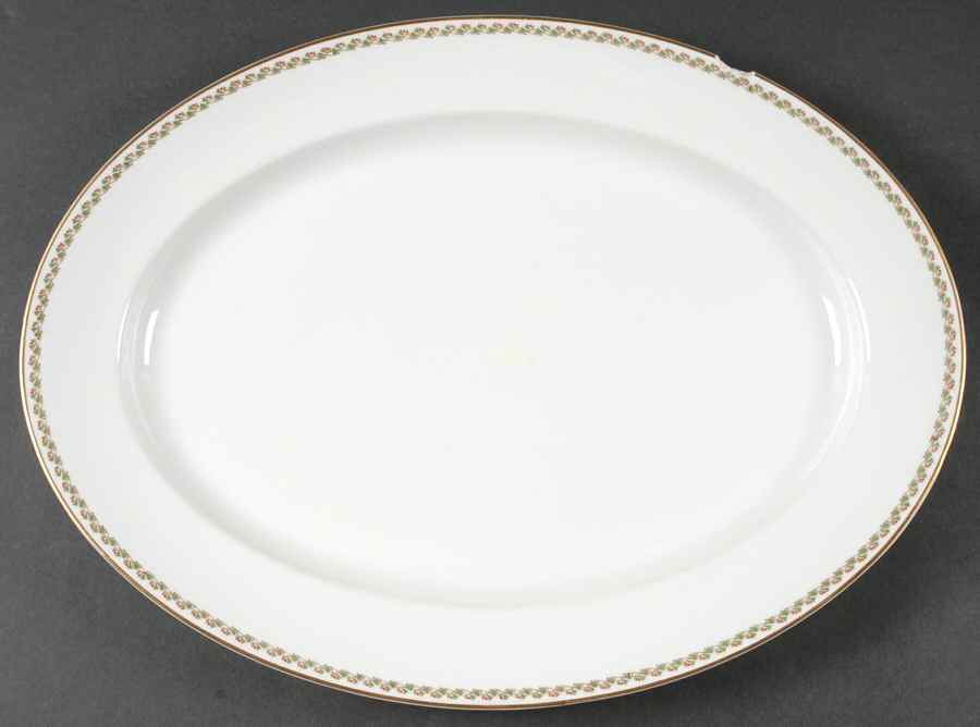 Lisbon 16" Oval Serving Platter by Haviland-1