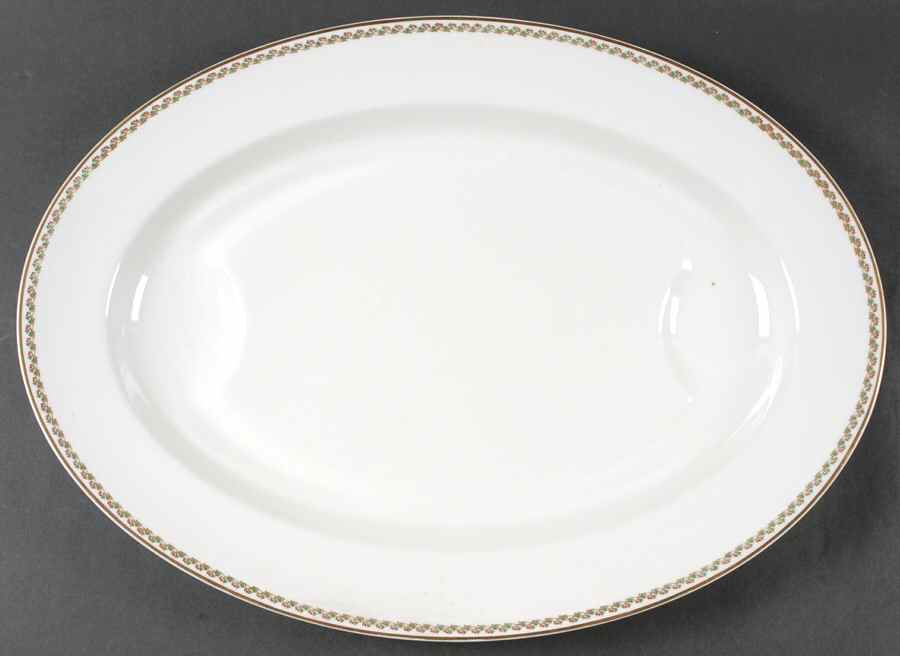 Lisbon 18" Oval Serving Platter by Haviland-1