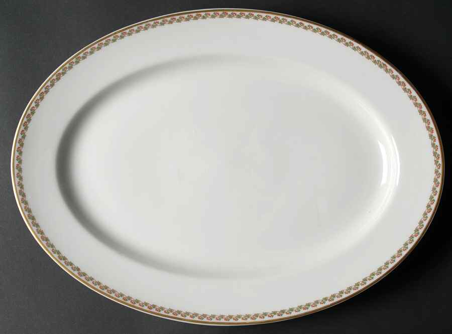 Lisbon 13" Oval Serving Platter by Haviland-1