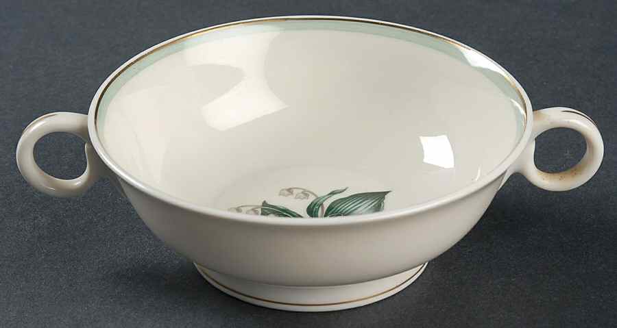 Lily of The Valley Footed Cream Soup Bowl by Haviland-1