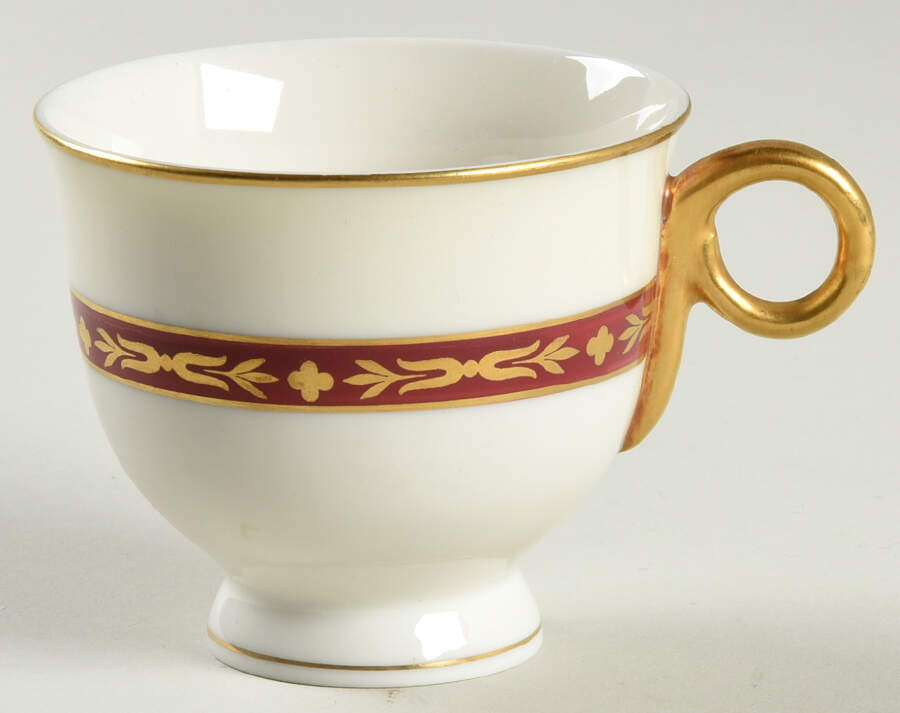 Lombardie Red Footed Demitasse Cup by Haviland-1