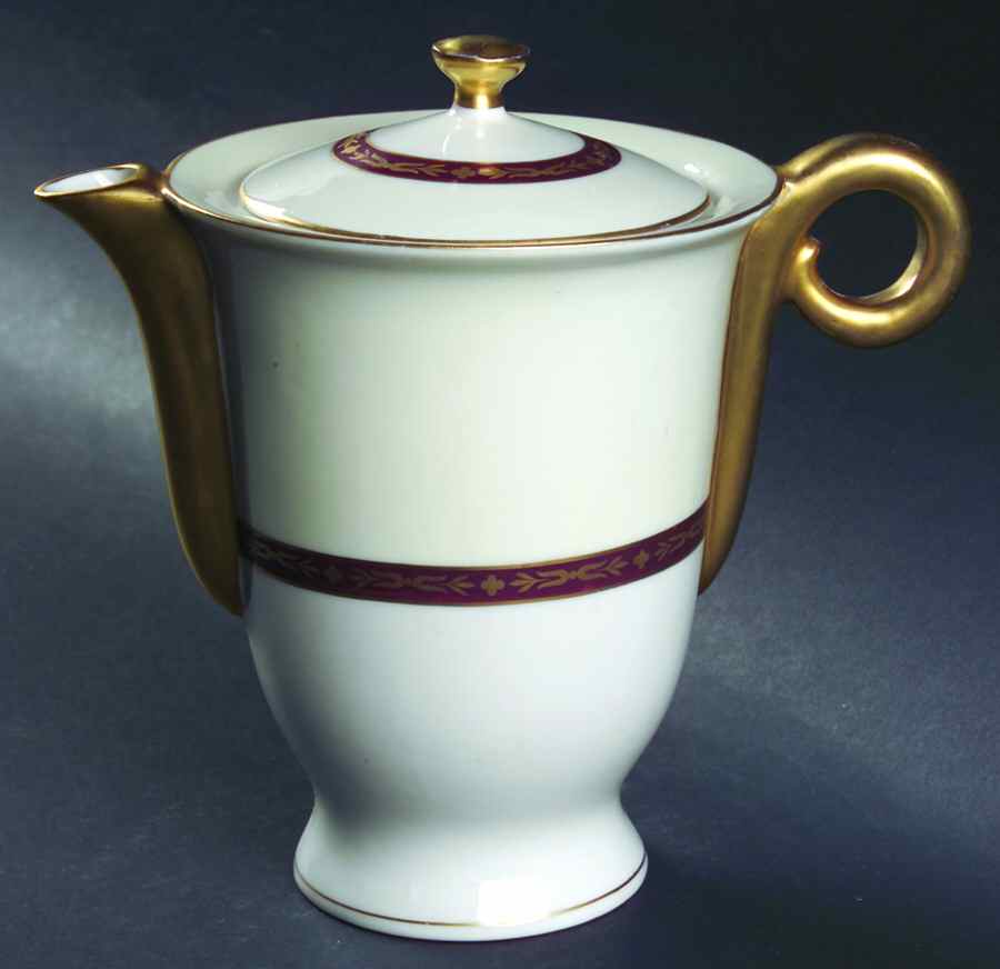 Lombardie Red Coffee Pot & Lid by Haviland-1
