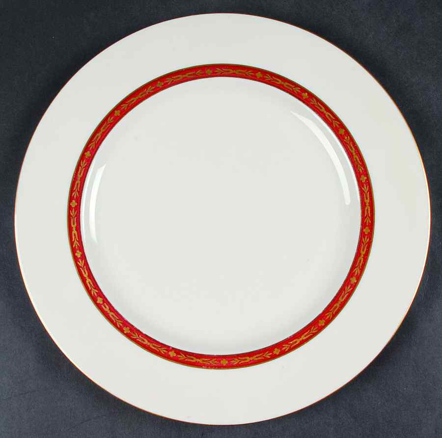 Lombardie Red Dinner Plate by Haviland-1