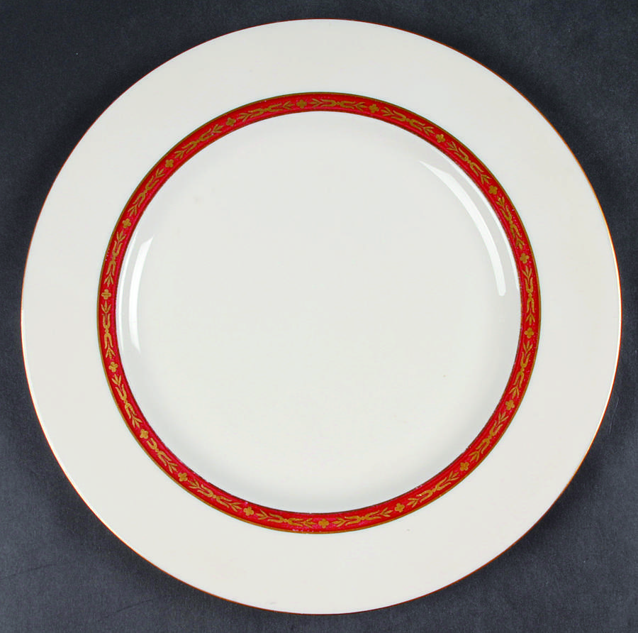 Lombardie Red Dinner Plate by Haviland-1