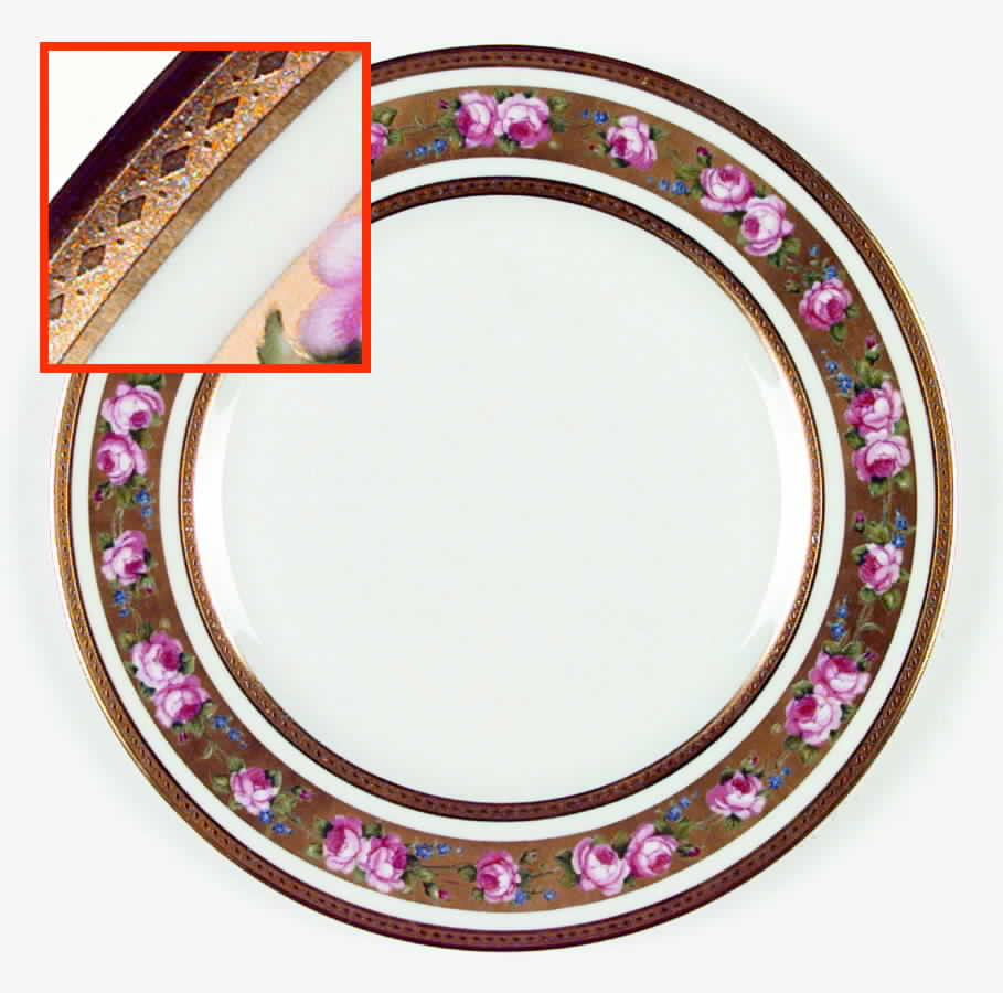 Louis Phillipe Gold Dinner Plate by Haviland-1