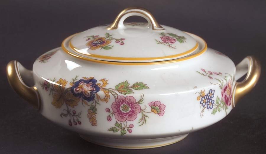 Lorraine Sugar Bowl & Lid by Haviland-1