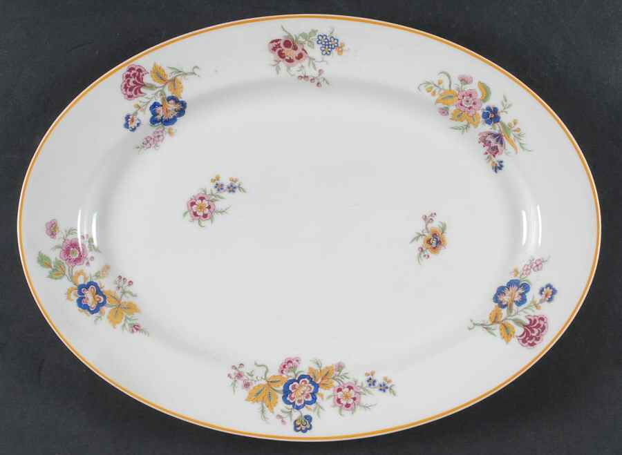 Lorraine 13" Oval Serving Platter by Haviland-1