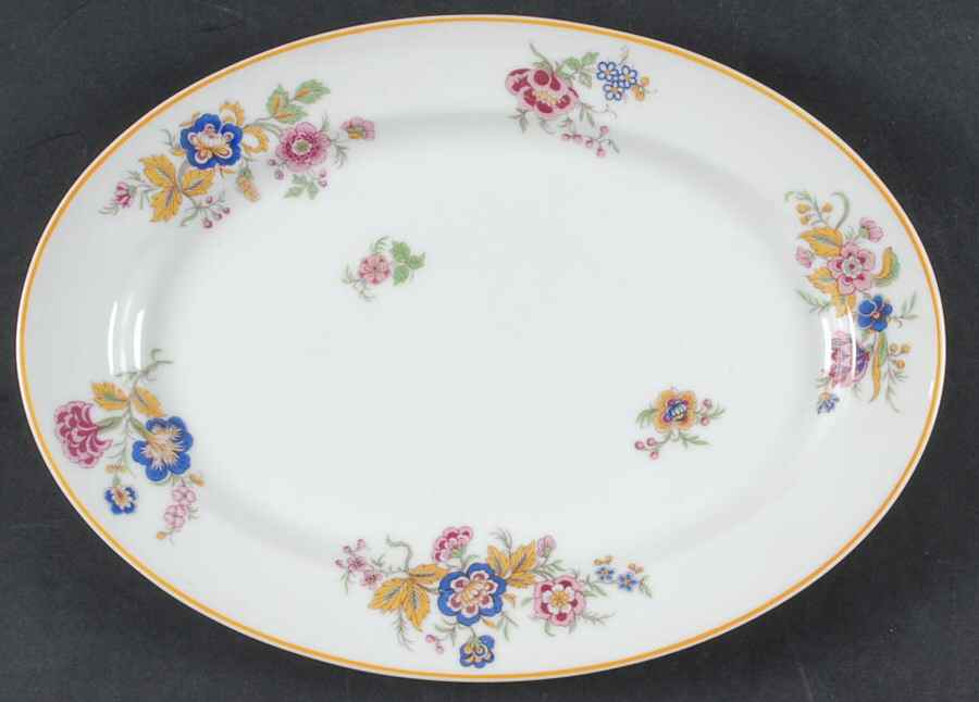 Lorraine 11" Oval Serving Platter by Haviland-1