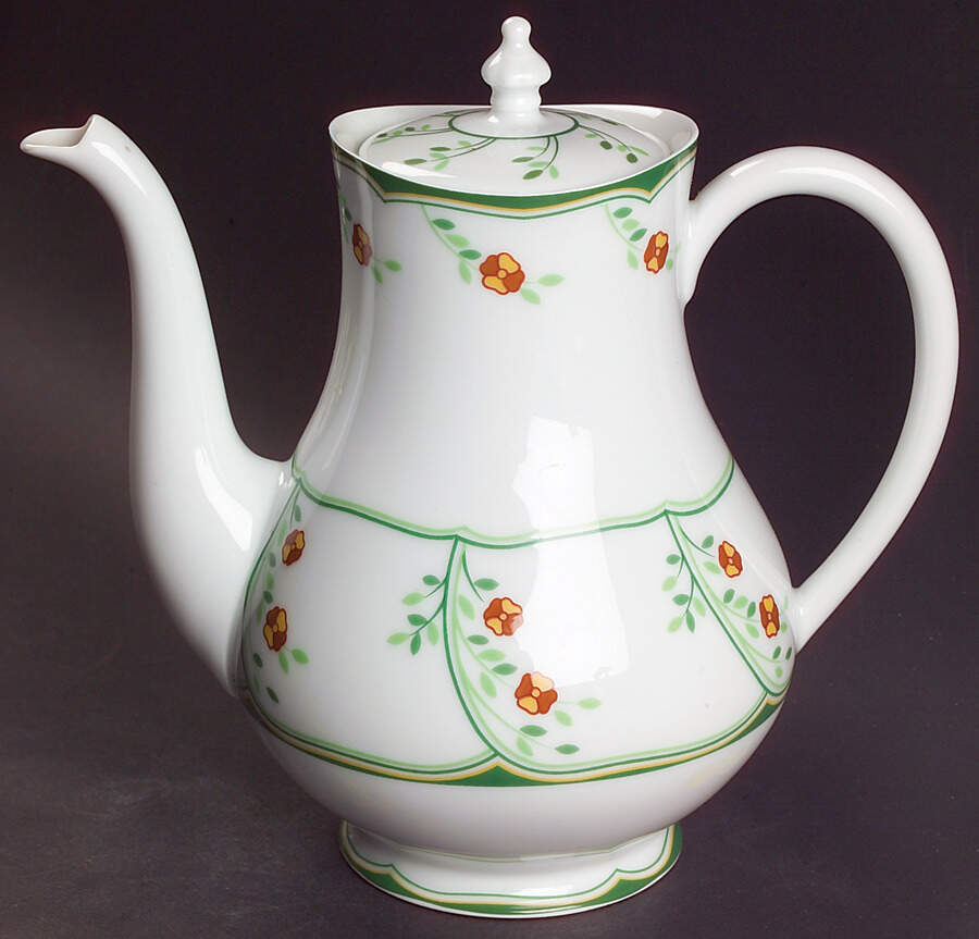 Lotus Coffee Pot & Lid by Haviland-1