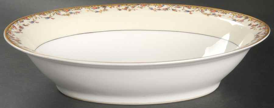 Louvain 10" Oval Vegetable Bowl by Haviland-1