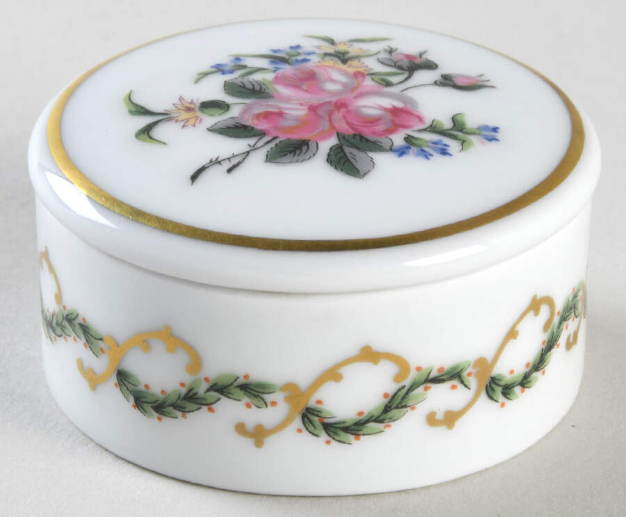 Louveciennes 2" Round Box & Lid by Haviland-1