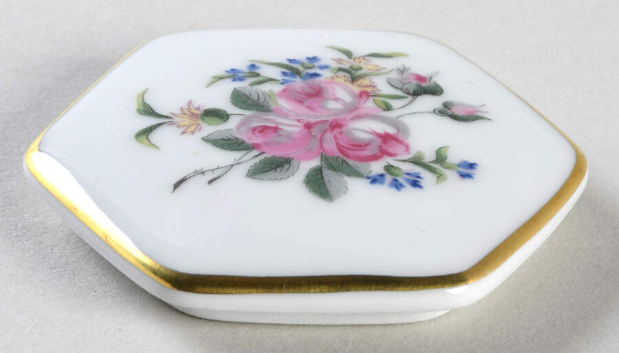 Louveciennes Lid for Hexagonal Box by Haviland-1