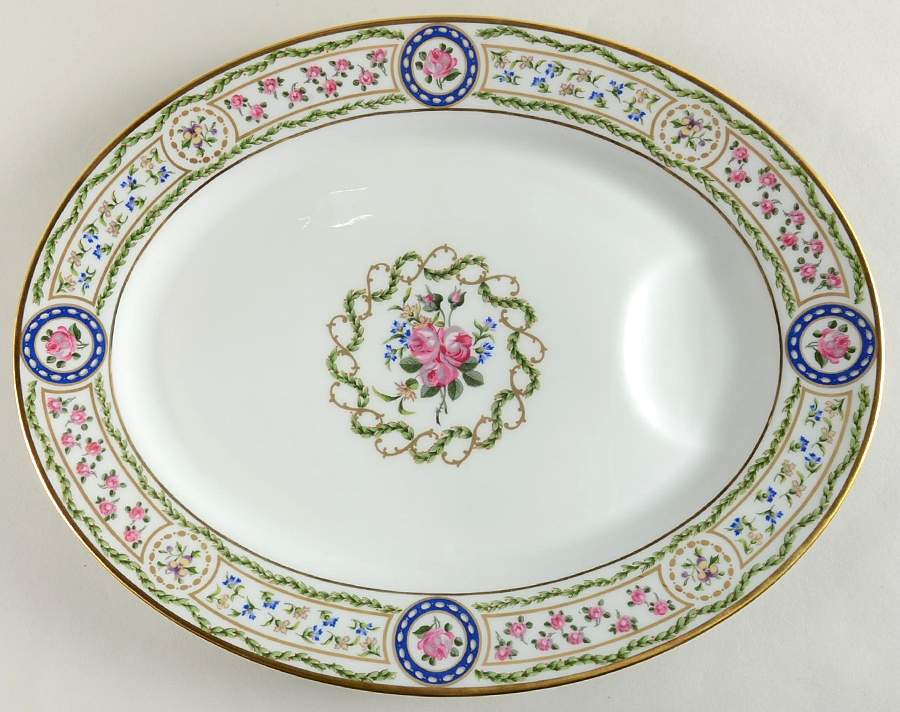 Louveciennes 13" Oval Platter with Well by Haviland-1