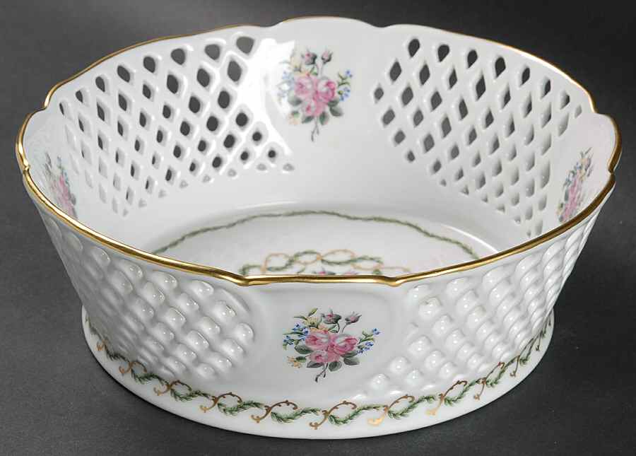 Louveciennes 8" Round Open Weave Basket by Haviland-1