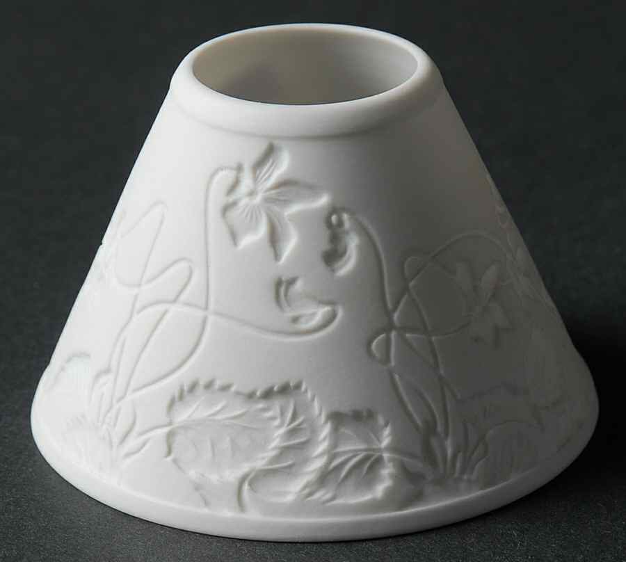 Louveciennes Lithophane Candle Votive Globe by Haviland-1