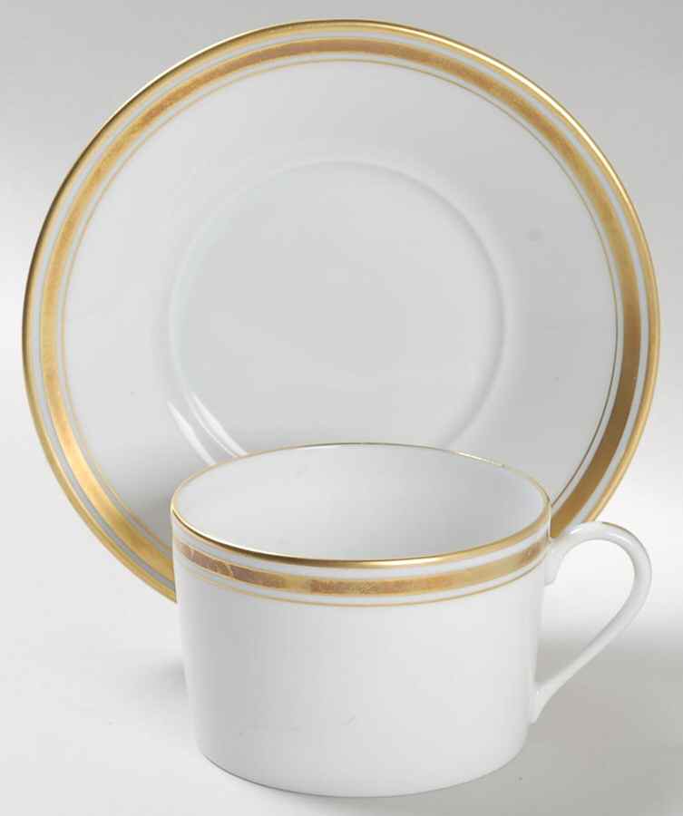 Louvre (Newer) Flat Cup & Saucer Set by Haviland-1