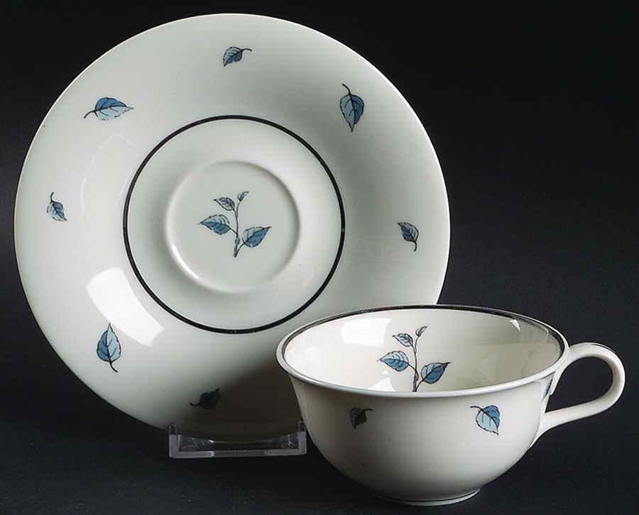 Luanda Flat Cup & Saucer Set by Haviland-1