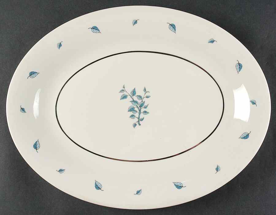 Luanda 14" Oval Serving Platter by Haviland-1