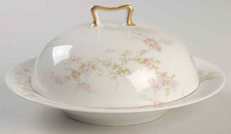 Lucille Round Covered Butter by Haviland-1