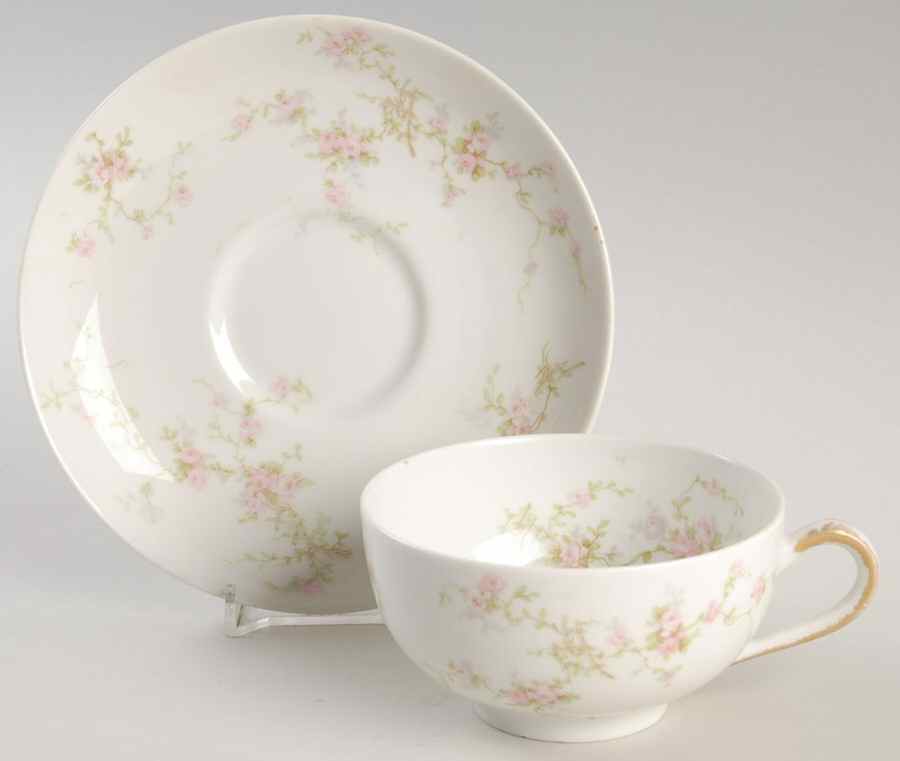 Lucille Flat Cup & Saucer Set by Haviland-1