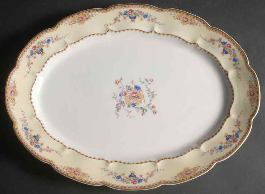 Lugano 16" Oval Serving Platter by Haviland-1