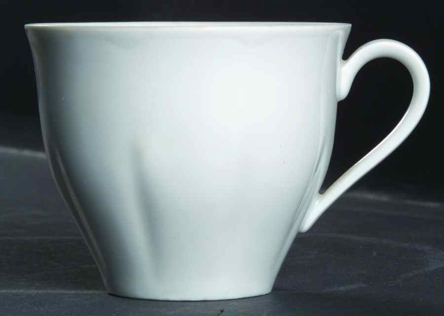 Lutece White Flat Cup by Haviland-1