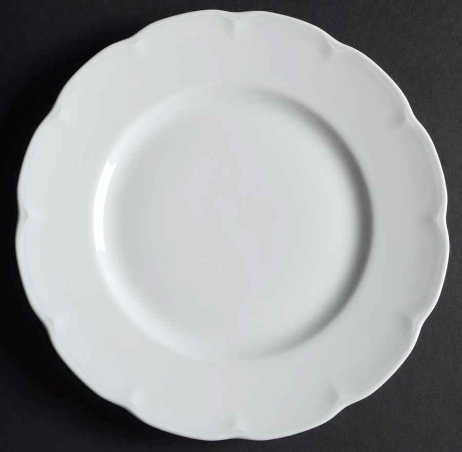 Lutece White Dinner Plate by Haviland-1