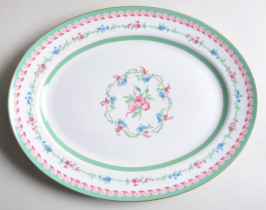 Marie Antoinette 13" Oval Serving Platter by Haviland-1
