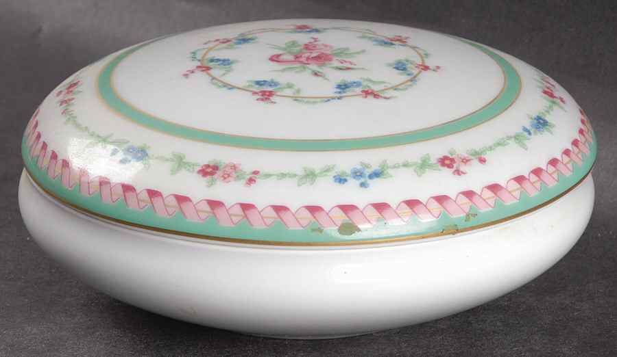 Marie Antoinette Round Box & Lid by Haviland-1